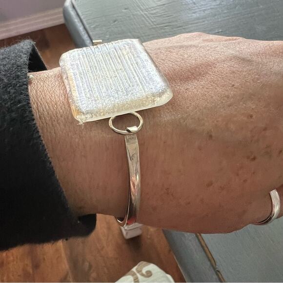 925 Sterling Silver Bangle Bracelet - Picture 6 of 10